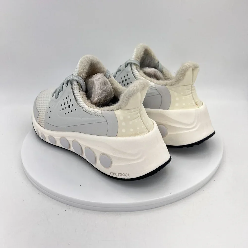 Nike Cruzrone Platinum White Gray Wool Lined Men Sneaker Shoes CT3423-001 Sz 5.5
